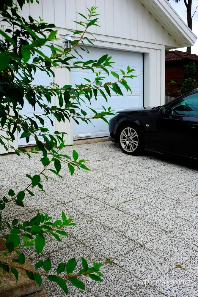 Frilagda Plattor Vit-Svart Marmor - Bild 3