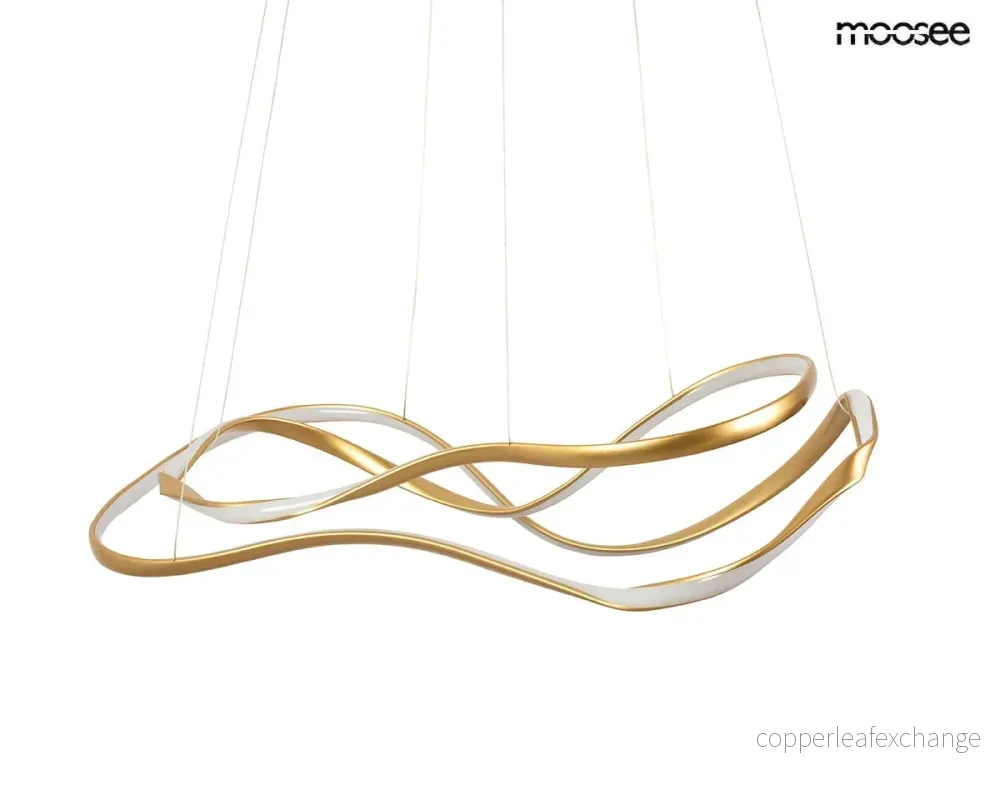 Taklampa MOOSEE – WAVES 2 guld