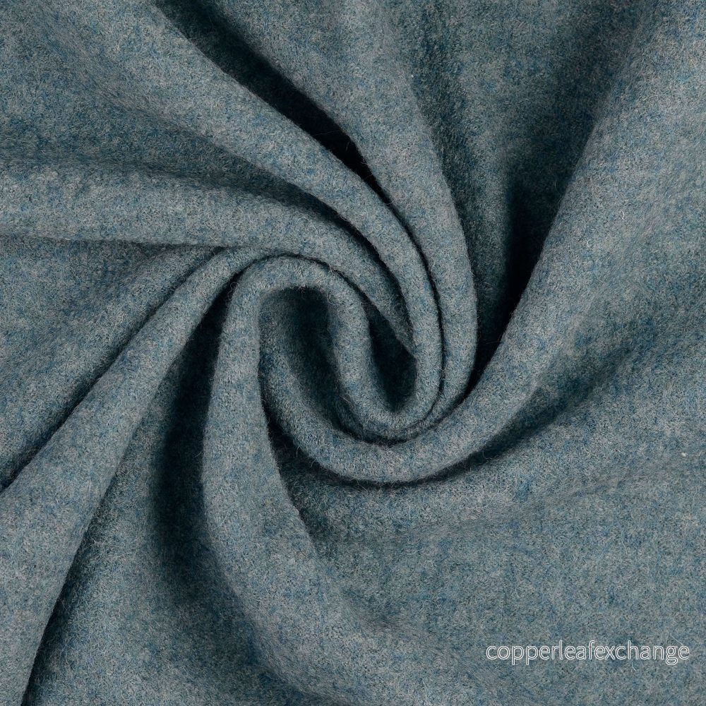 Boiled Wool – Walkloden – Melange – Petrol – 3038 Boiled Wool – Walkloden – Melange – Petrol – 3038