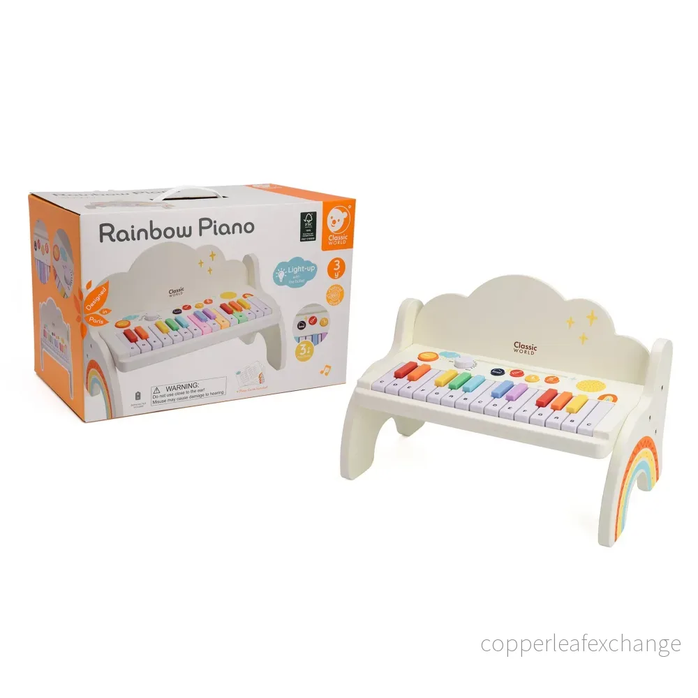 Barnpiano Rainbow med ljus och ljud - Bild 3