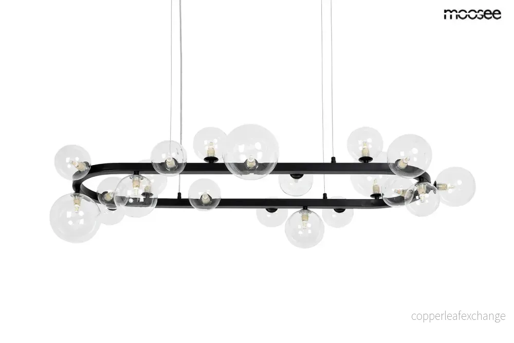 MOOSEE taklampa ALURE OVAL 120 svart