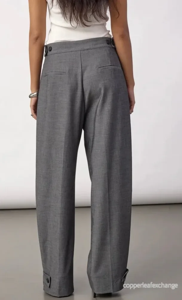 JACKYCC PLEAT PANT - MID GREY - Bild 2