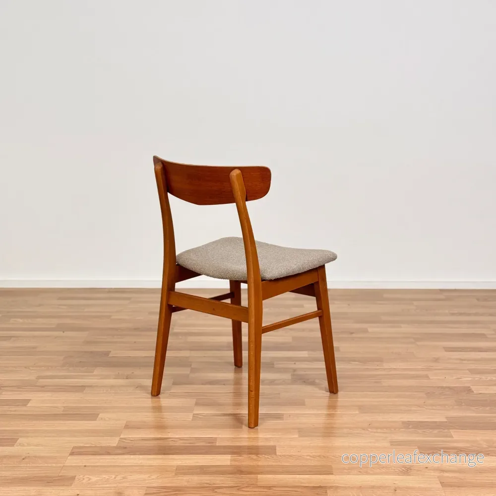 Set om 4 matstolar i teak och bok av Findahl, 1950-60-tal, Danmark - Bild 3