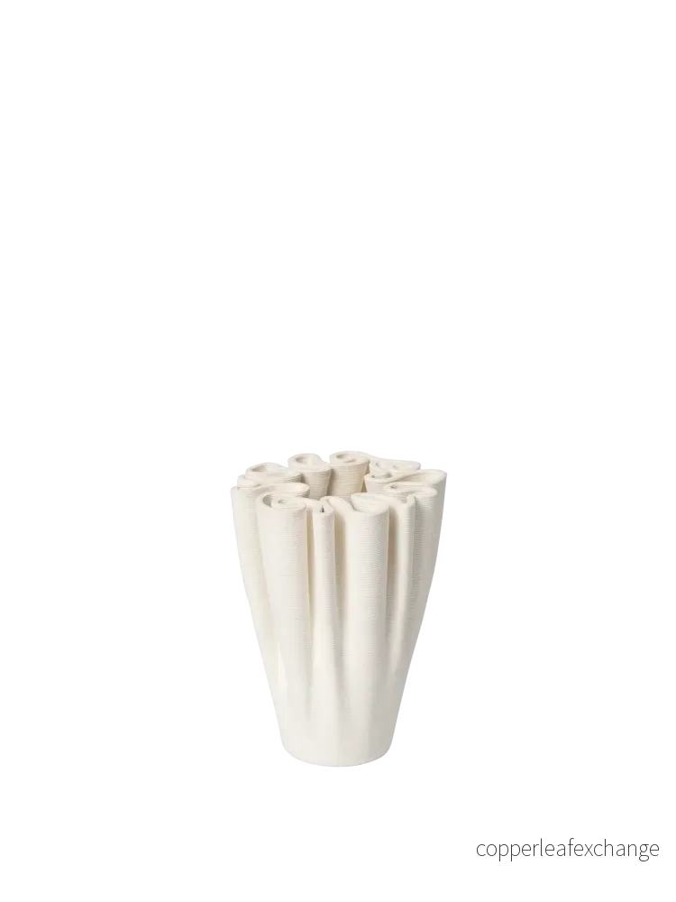 Dedali Vase Off White Small