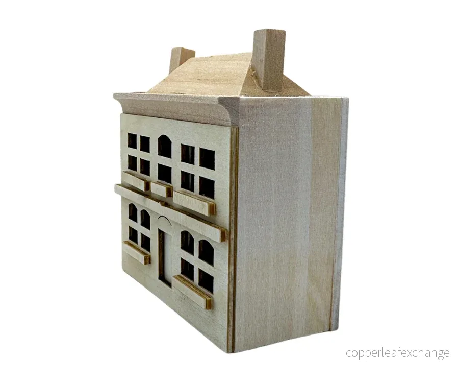 Miniatyr – Dockhus i trä, leksak för dockor och dockskåp - Bild 3