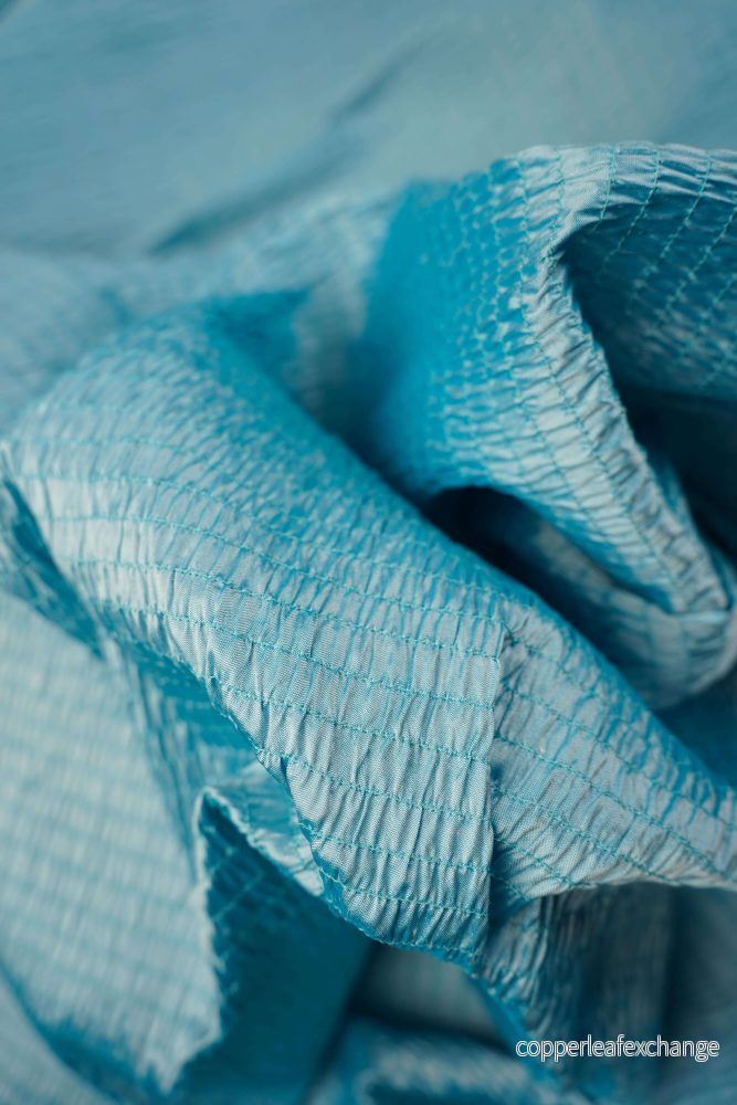 Vintage – Thai silk – Crinkled – Blue – VT40 Vintage – Thai silk – Crinkled – Blue – VT40