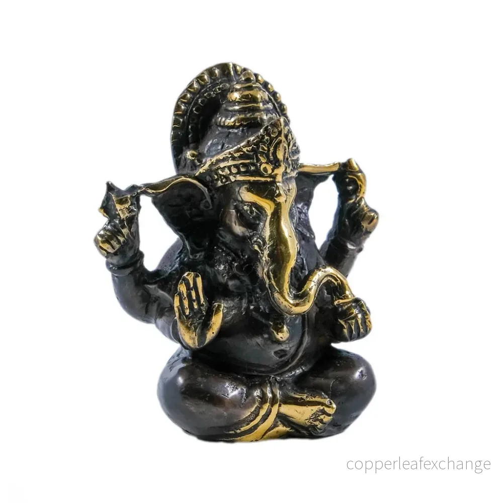Liten bronsstaty av Ganesha (8 cm) - Bild 2
