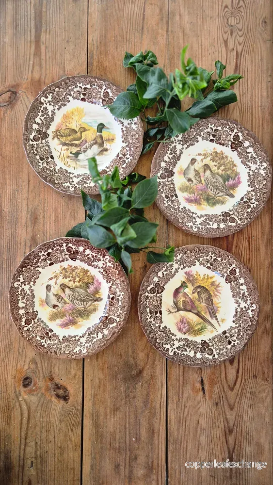 Royal Worcester Palissy England game series – Assiett 4 stycken Royal Worcester Palissy England game series – Assiett 4 stycken