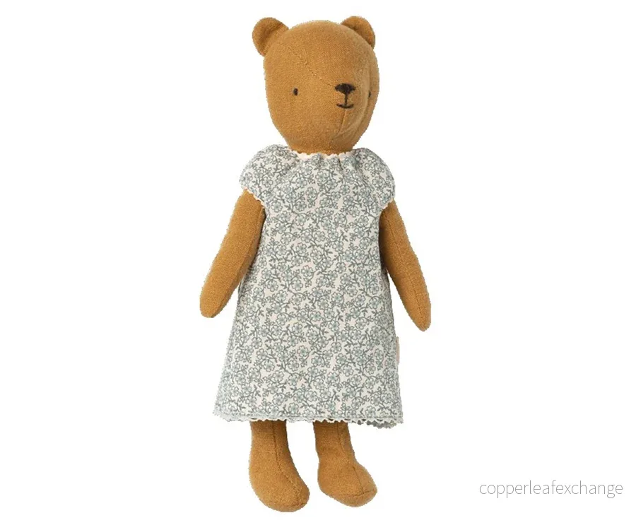 Maileg – Blommigt nattlinne till teddy mamma, kläder för björn nalle - Bild 2