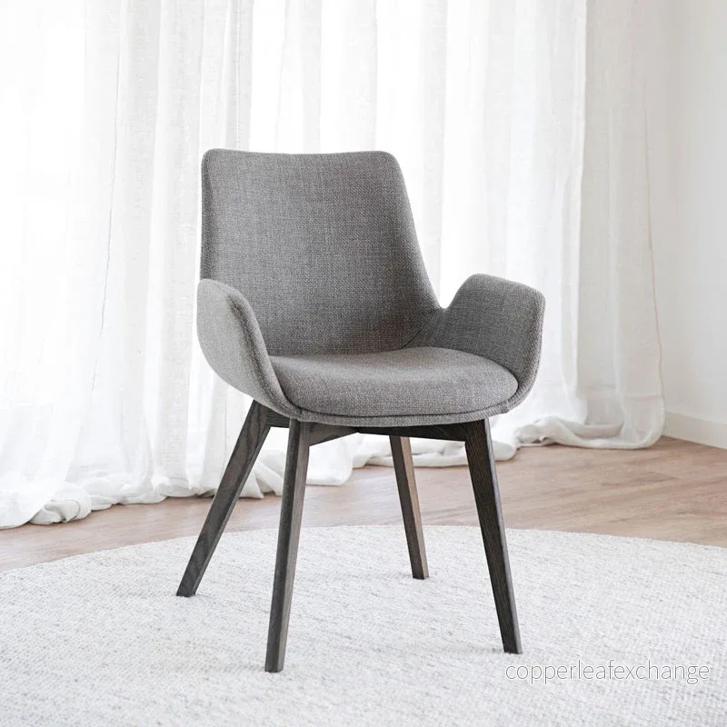 Karmstol Drimsdale 2-pack, Grå / Brun - Bild 3