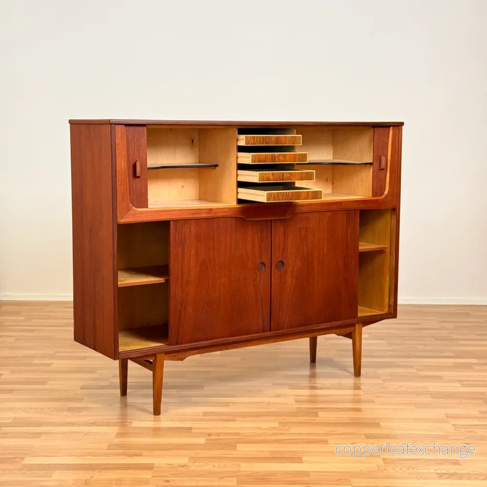 Dansk högskåp i teak - Bild 2