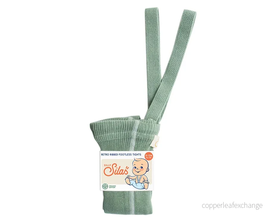 Silly Silas – Footless tights, Matcha Oat Latte