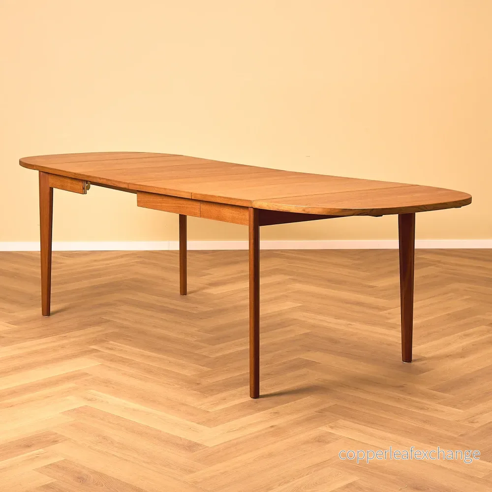 Danskt matbord med 4 iläggsskivor i teak från Vejle stole- og møbelfabrik A/S - Bild 3