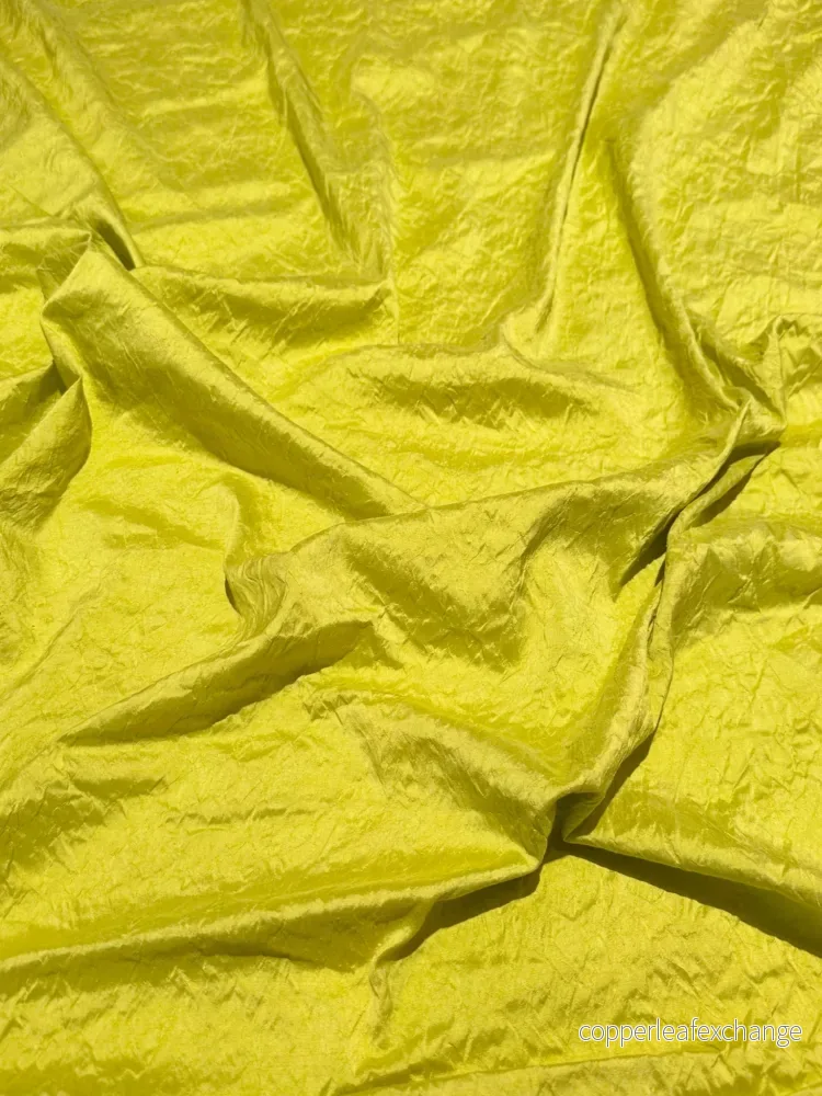 Washed Thai silk Bit approx. 2.5 meters Lime - Bild 2