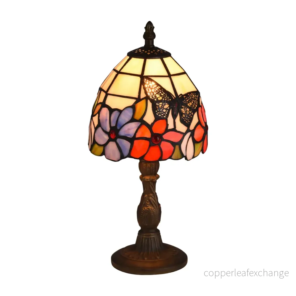 TROPISK Tiffany Bordlampa. H:32cm
