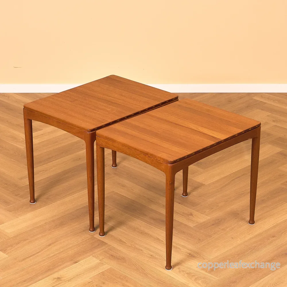 Svenska sidobord i teak, modell 'Micado' av Sven Engström och Gunnar Myrstrand för Bra Bohag, Tingström - Bild 2