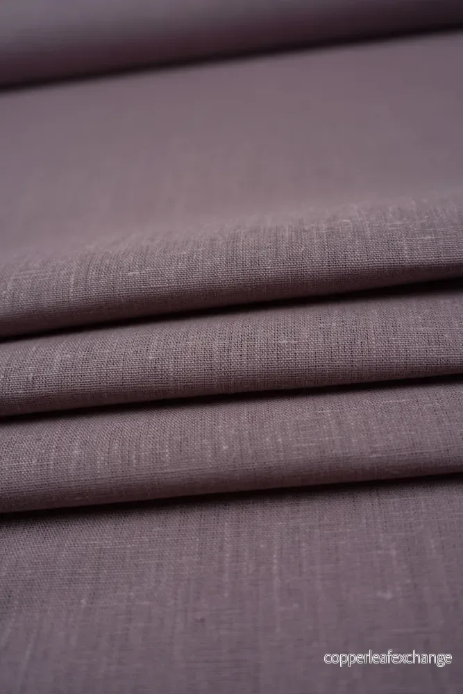 Textured linen fabric - Dark pink - 0504 - Bild 2