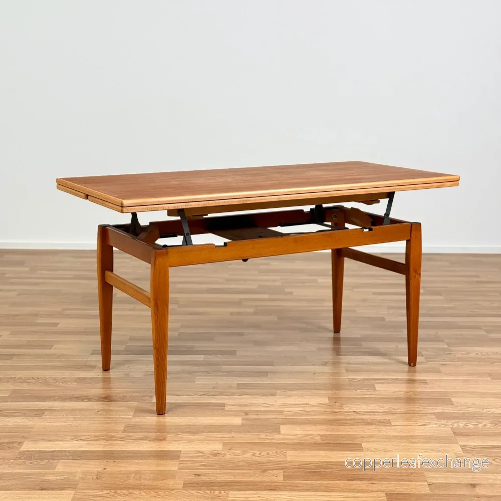 Utdragbart soffbord i teak från Emmaboda Möbelfabrik, 1950-60-tal, Sverige - Bild 2