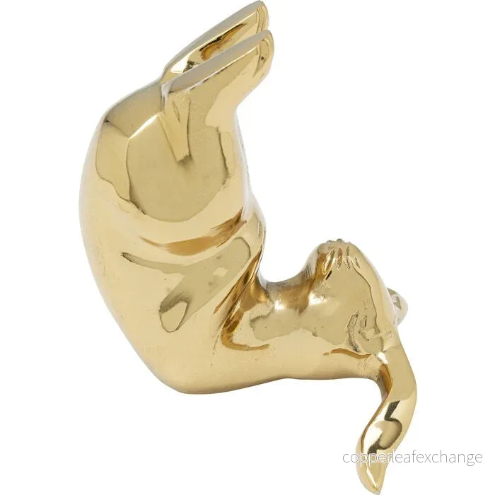 KARE YOGA BUNNY dekoration 10 cm guld - Bild 3