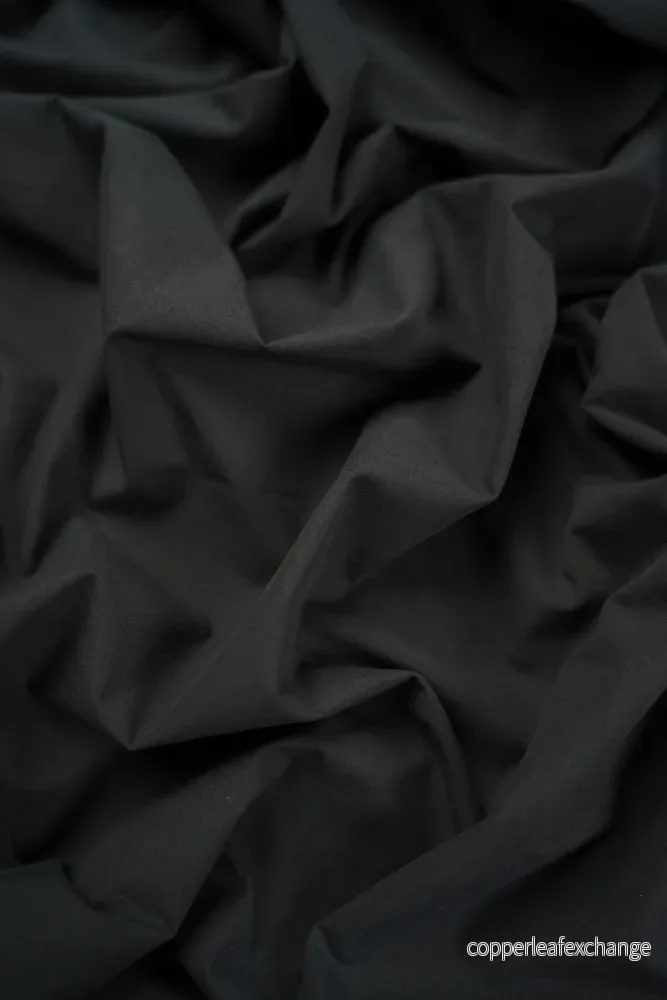 Cotton – Stone Washed – Poplin – Black – 7001 Cotton – Stone Washed – Poplin – Black – 7001