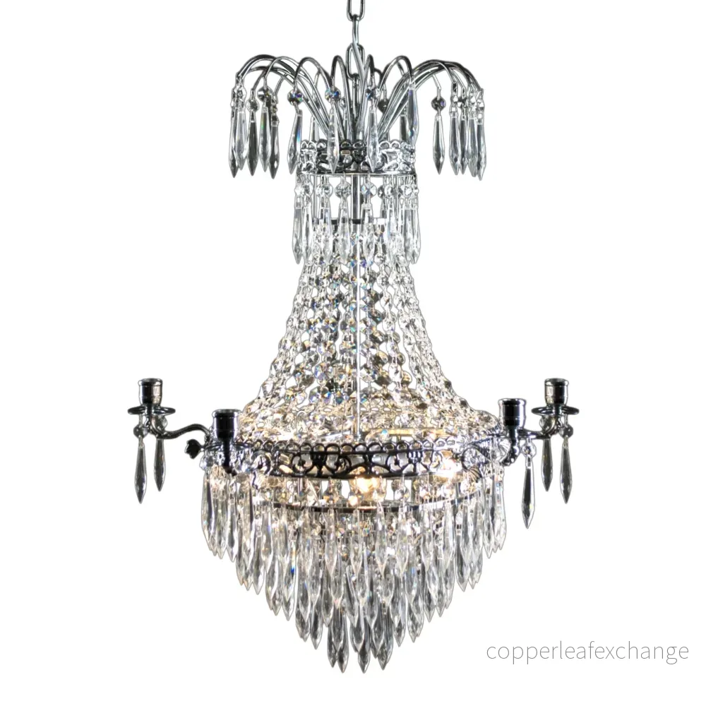 EMPIRE CLASSIC NY 5-Arm - Liten Krom. D49xH65