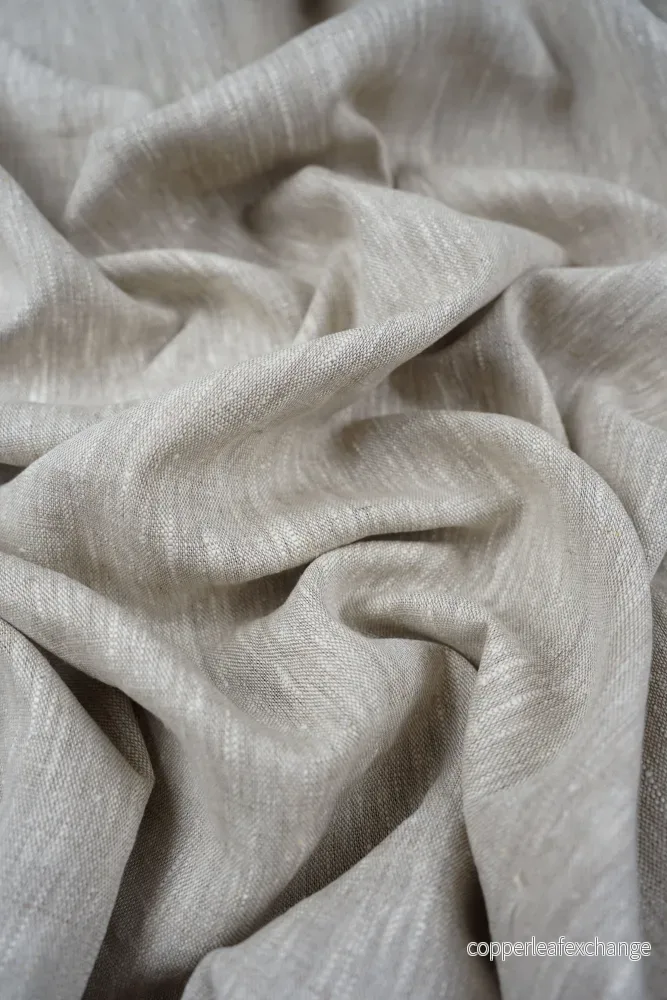Textured linen fabric – Mottled natural – 0482 Textured linen fabric – Mottled natural – 0482