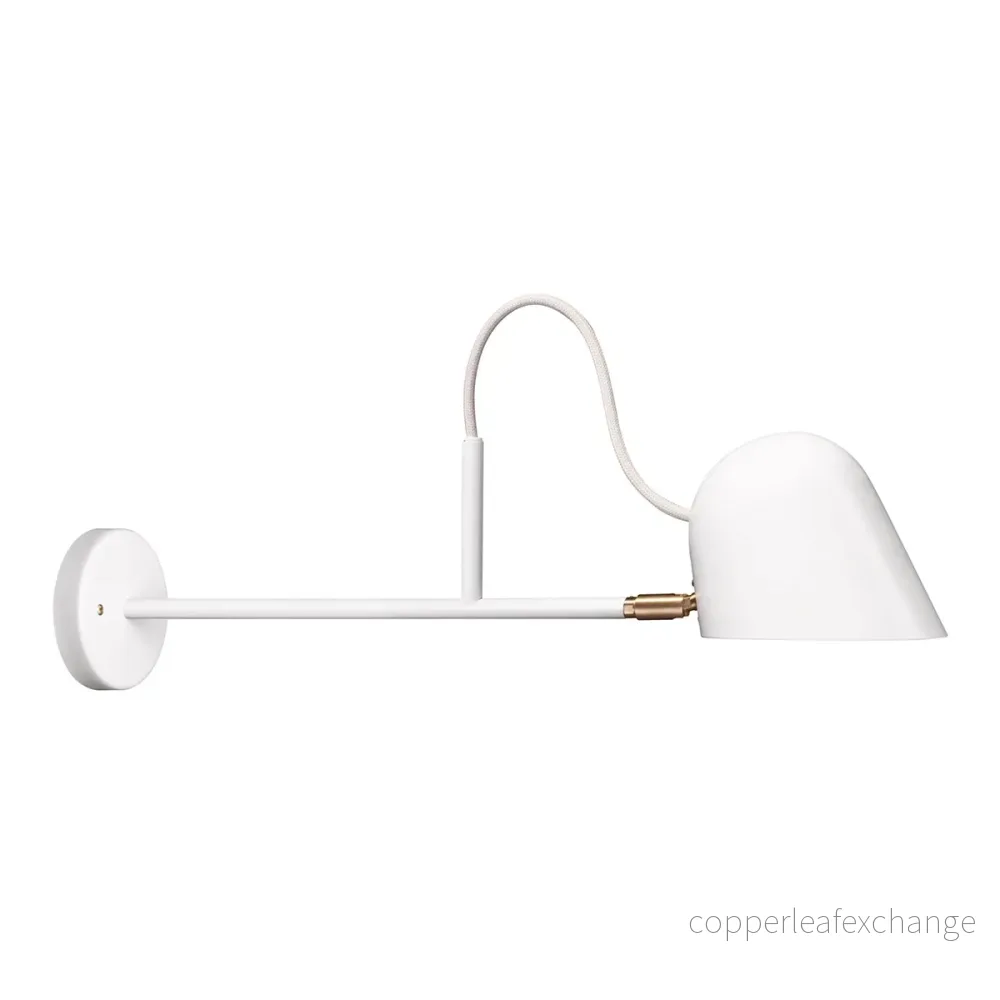 Vägglampa Streck Fast, Vit