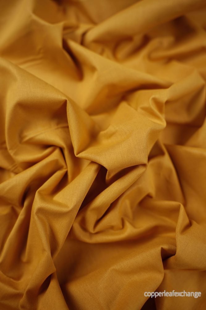 Sheet fabric, Domestic – Cotton – Ocher yellow – 2014