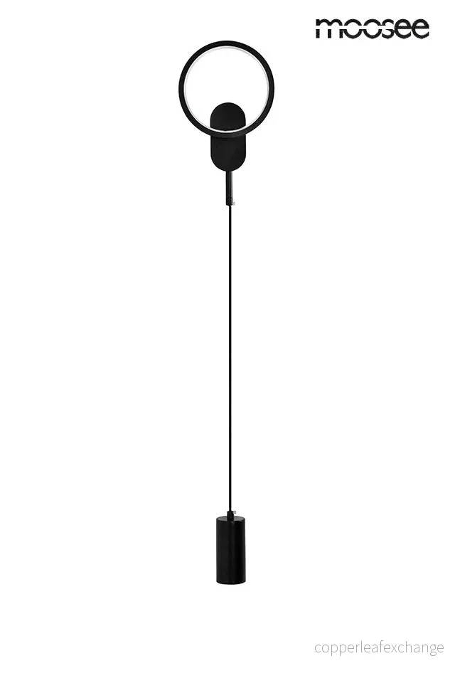 Vägglampa MOOSEE - COMO, svart