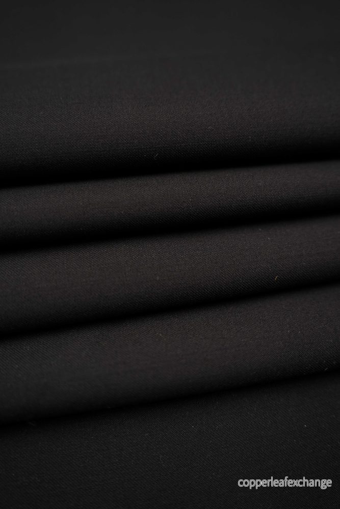 Suit wool – Luxury – Virgin wool – Super 120 – Black – 986