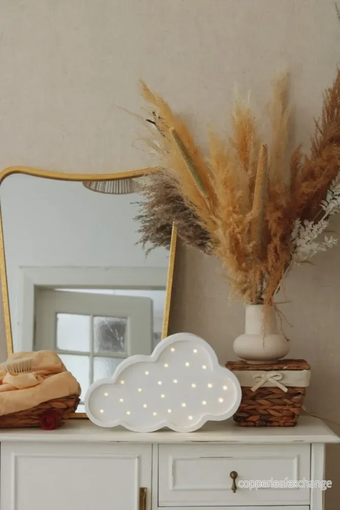 Molnlampa i trä – dimbar LED med timer - Bild 3