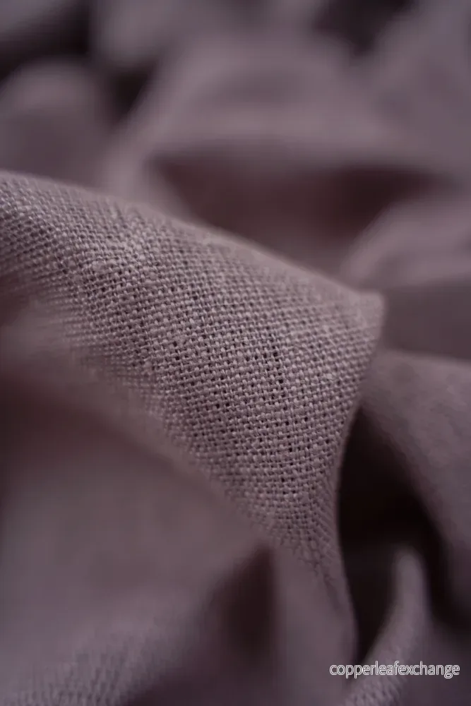 Textured linen fabric - Dark pink - 0504 - Bild 3