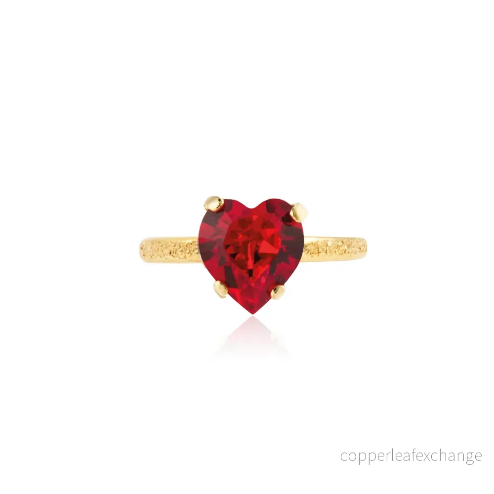 CAROLINE SVEDBOM HEART RING / LIGHT SIAM