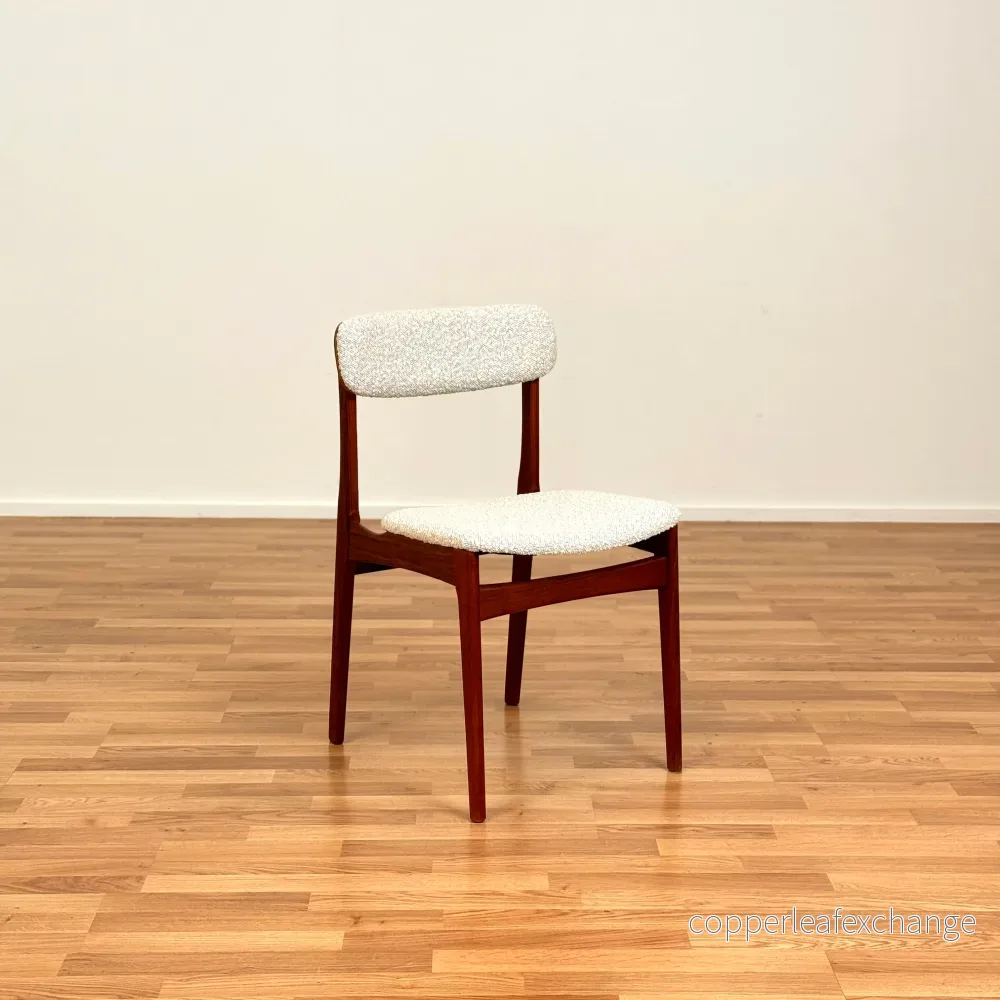 Set om 4 matstolar i teak av B. Rasmussen för Thorso Mobelfabrik, 1950-60-tal, Danmark - Bild 2