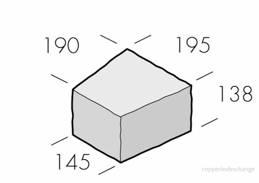 Rustik Radieblock Antracit 190x195/145x138 - Bild 2