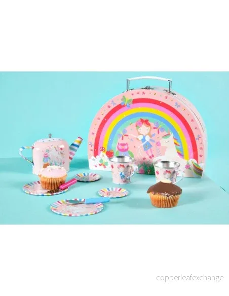 Teservis för barn i väska – Rainbow Fairy - Bild 3