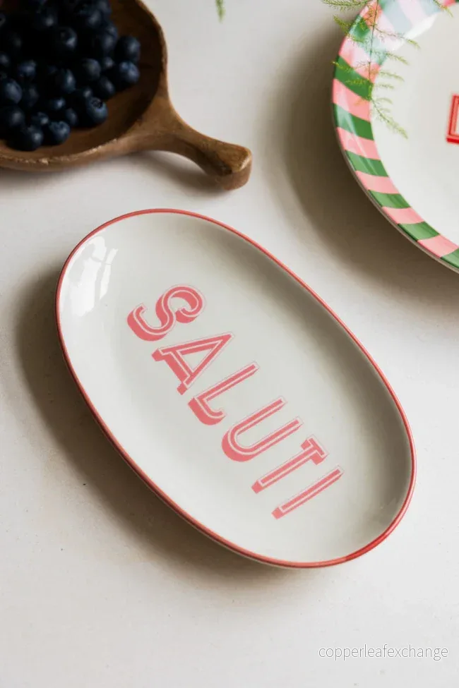 Assiett / fat ovalt SALUTI - Bild 2