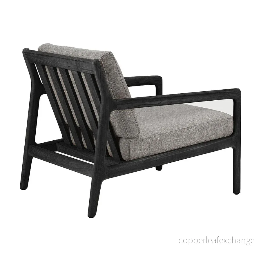 Utemöbel Loungestol Jack, Svart teak / Mocha - Bild 2