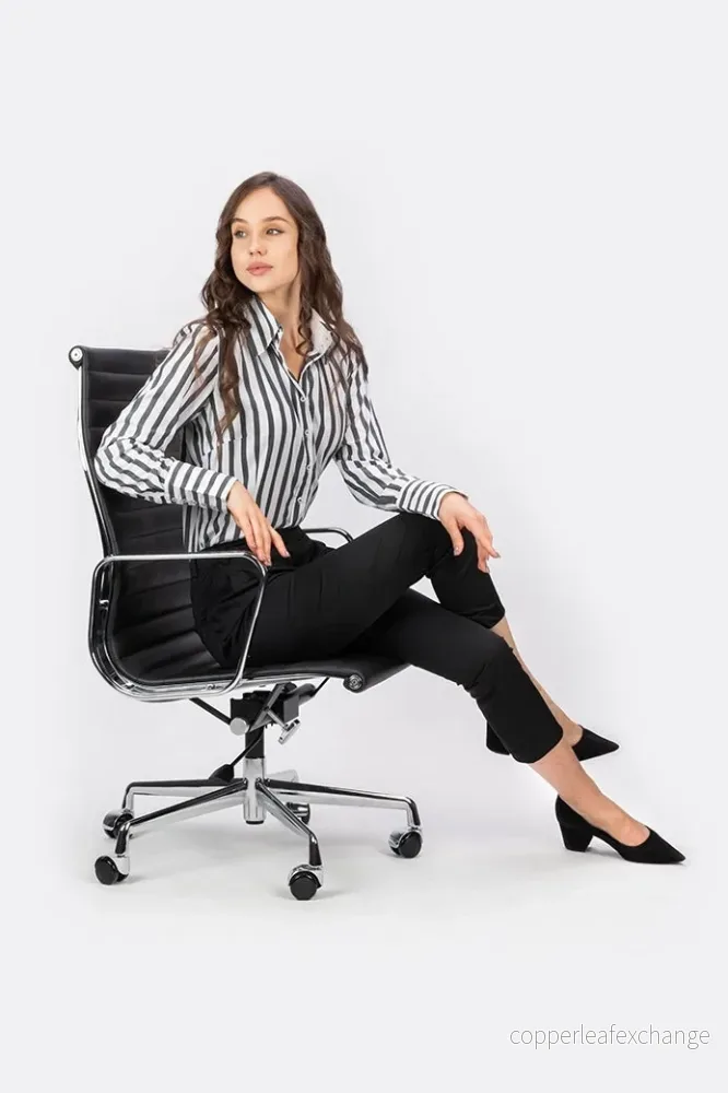Kontorsstol AERON PRESTIGE PLUS Krom Och Svart - Bild 2
