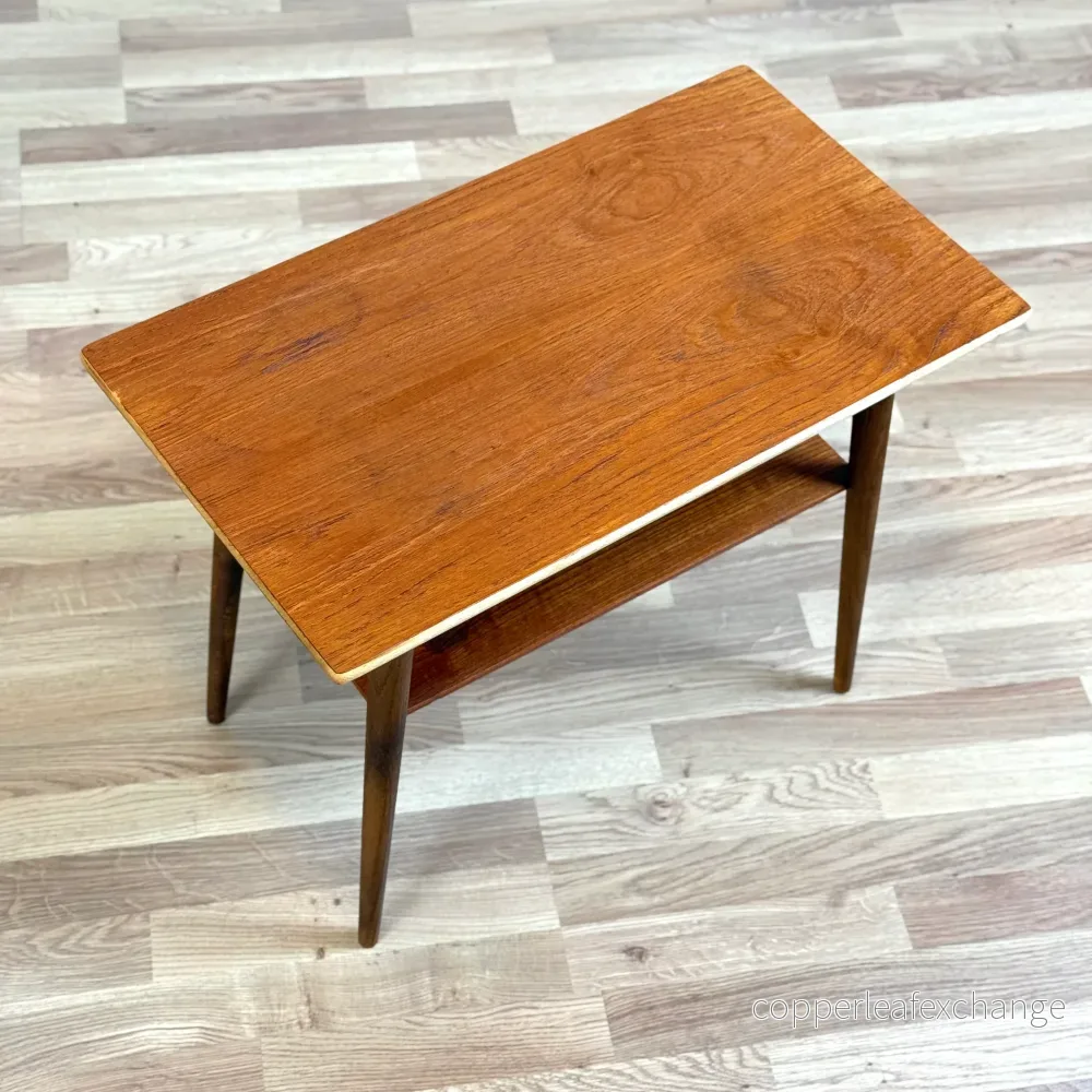 Sidobord i teak och valnöt, 1950-60-tal, Danmark - Bild 2
