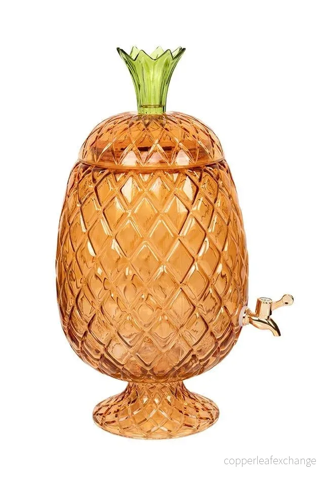 Behållare KARE DESIGN – PINEAPPLE, bärnstensfärgad Behållare KARE DESIGN – PINEAPPLE, bärnstensfärgad