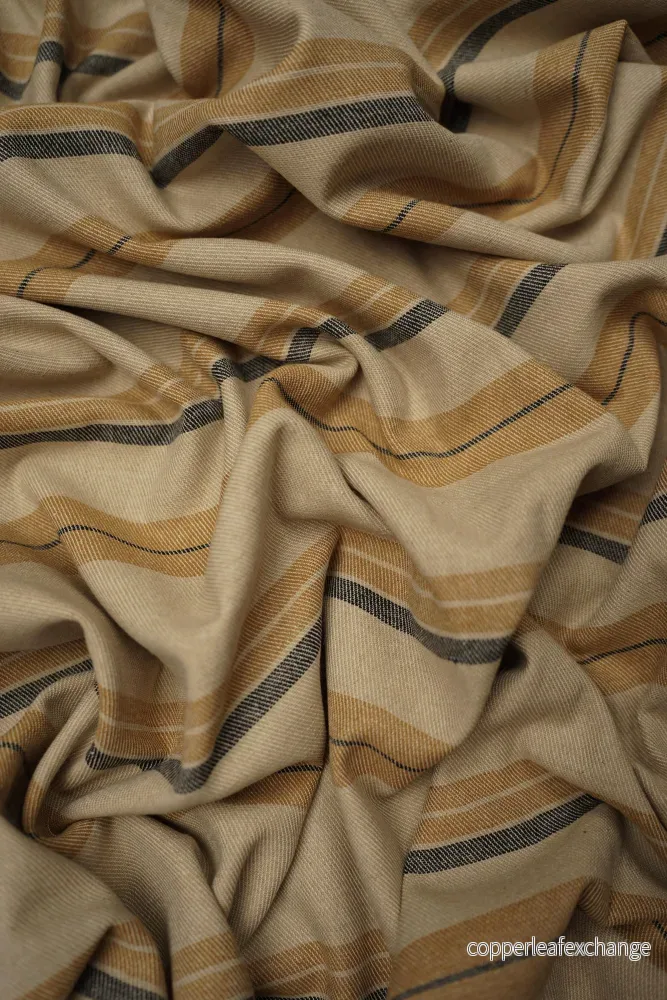 Patterned - Curtain - Interior - 280 cm wide - Ocher, navy blue, beige - Positano - 5 - Bild 2