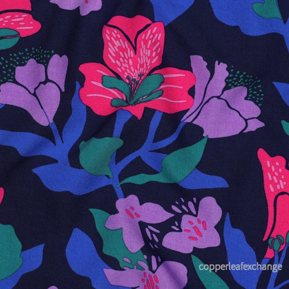 Nerida Hansen - Lenzing Ecovero - Amira Floral - Viscose - Navy - Bild 2