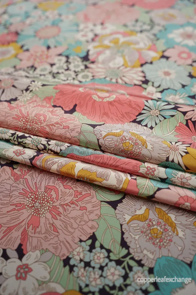 Liberty – Silk – Kensington Crêpe de chine – Summer in the sun A