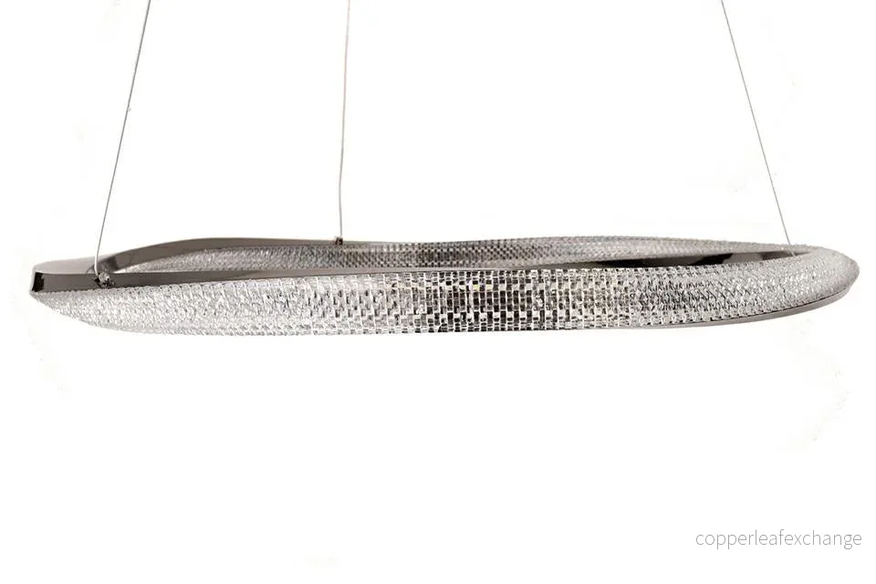 Taklampa MOOSEE – ANILLO 80 svart / krom Taklampa MOOSEE – ANILLO 80 svart / krom
