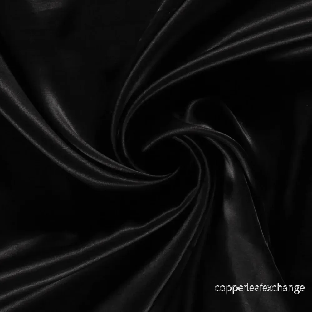 Viscose – Satin – Beautiful fall – Luster – Black – 069 Viscose – Satin – Beautiful fall – Luster – Black – 069