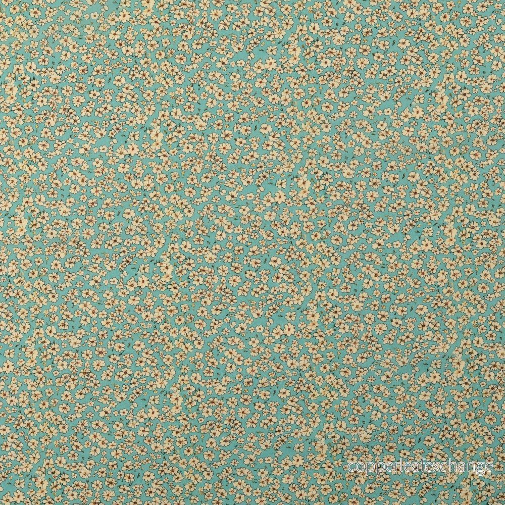 Cotton – Patterned – Poplin – Floral – Mint – 16.050 Cotton – Patterned – Poplin – Floral – Mint – 16.050
