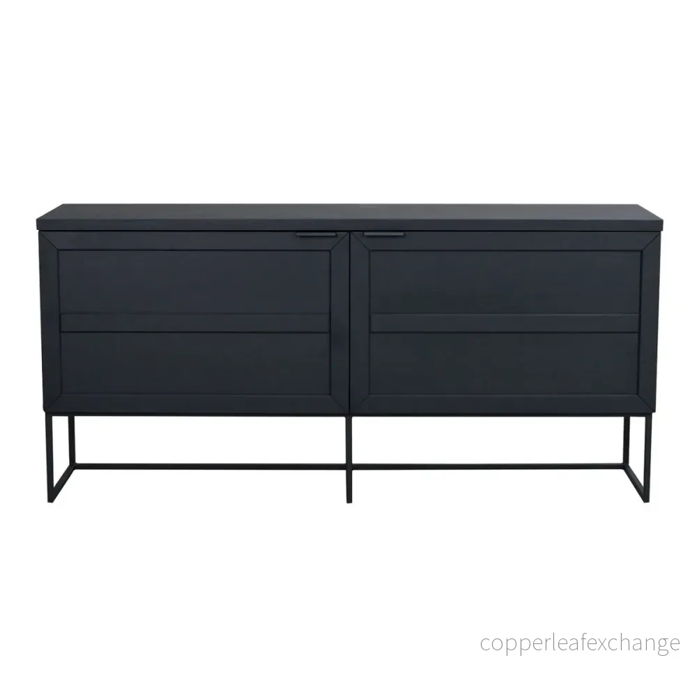 Sideboard Everett, Svartlackad ek Sideboard Everett, Svartlackad ek