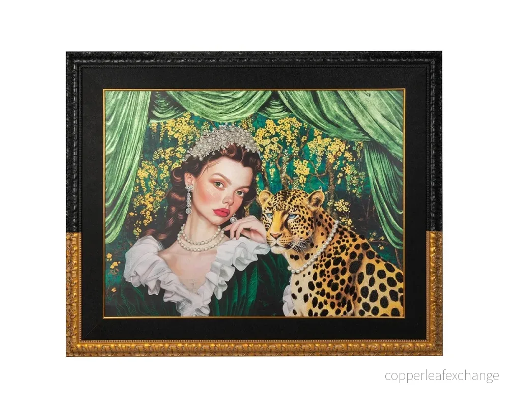 Tavla – PEARLS LEOPARD, 150×120 cm Tavla – PEARLS LEOPARD, 150×120 cm