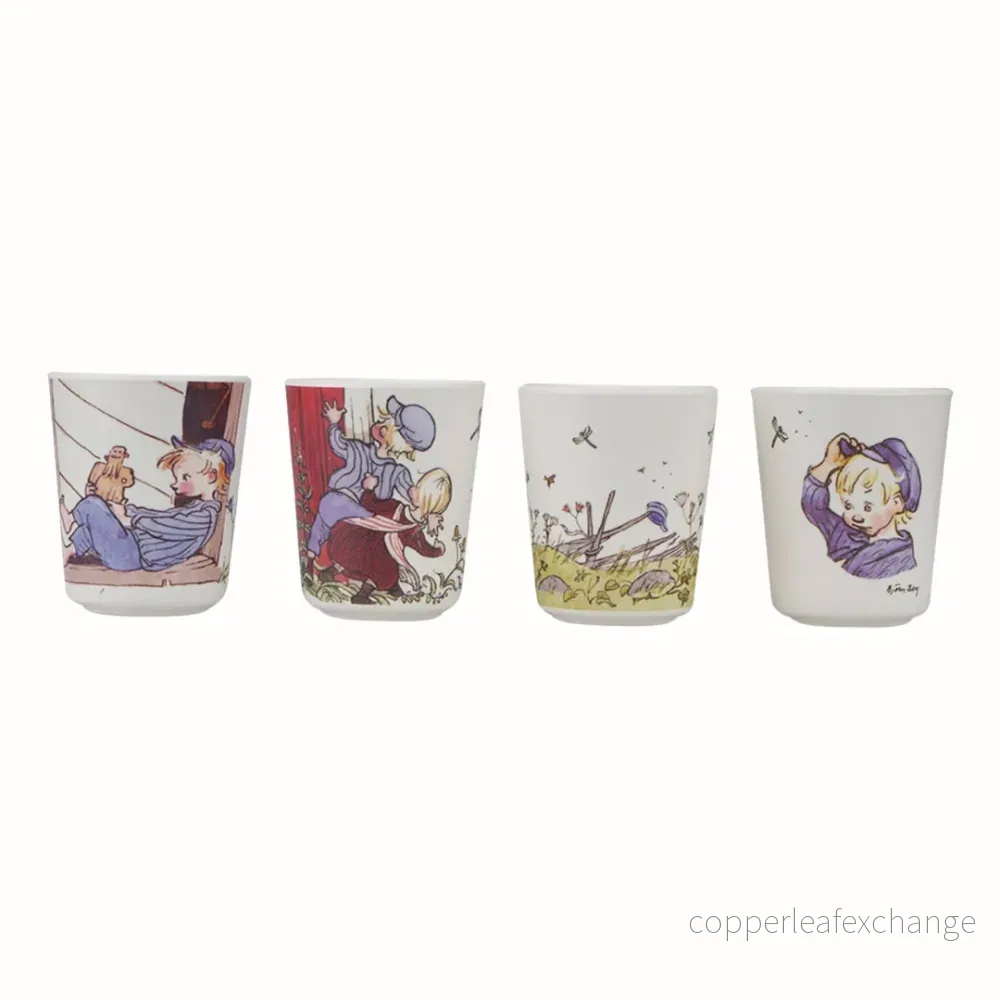 Emil barnmuggar i melamin – 4-pack